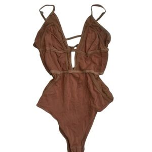Women's Brown Bodysuit